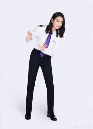 宋茜清爽制服装写真图片_2