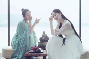 娄艺潇韩丹桐古风造型图片_3