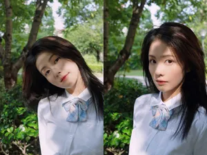 白鹿清纯可爱制服写真图片_2