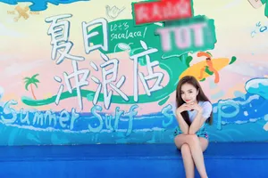 THE9安崎赵小棠夏日沙滩性感写真_2