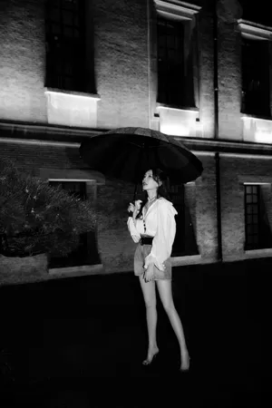 江疏影牛仔短裤性感写真图片_2