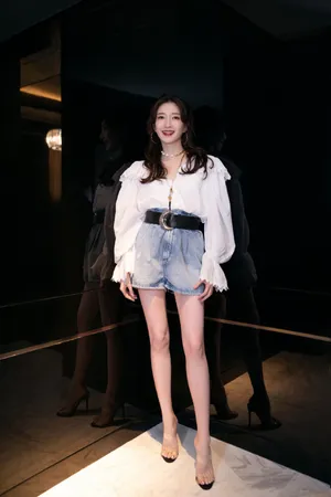 江疏影牛仔短裤性感写真图片_7