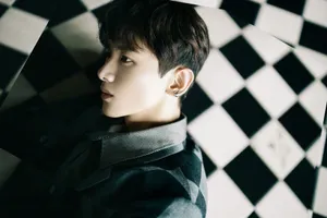 白敬亭格纹西装帅气写真图片第6张