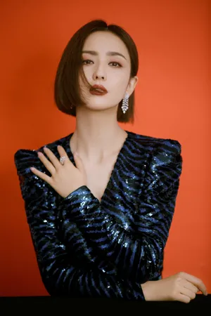 佟丽娅条纹裙性感写真图片_5