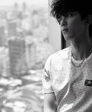 吴磊格纹衫清爽写真图片_16