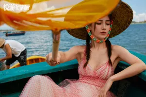 angelababy海岛沙滩大片写真图片_11
