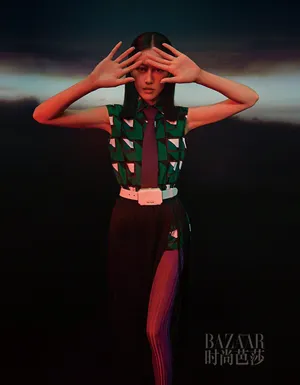 刘雯秋冬时装光影大片写真图片_2