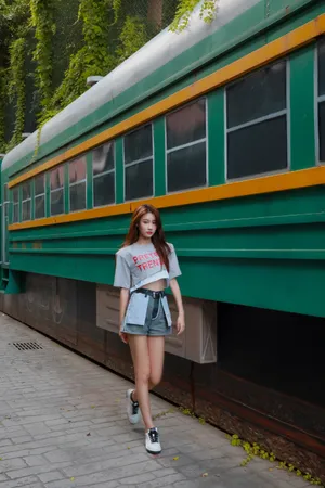 张雅卓露脐装性感甜美图片_3