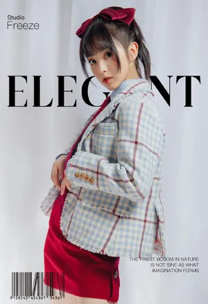 田曦薇短裙蝴蝶结少女感写真图片_5