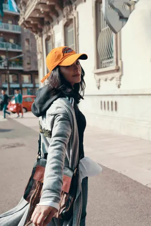 姚晨米兰街头时尚混搭街拍图片第3张