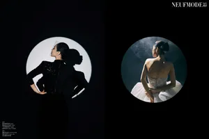 王霏霏黑白天鹅摩登写真图片第7张