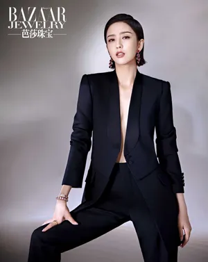 佟丽娅真空西装酷飒时尚写真_2