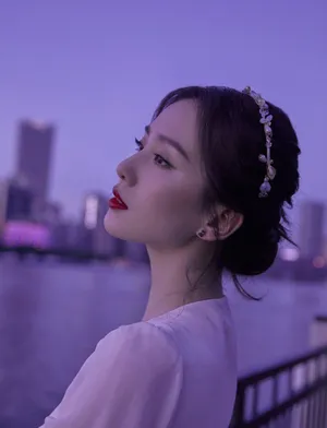 刘诗诗江边夜景大片写真图片_2