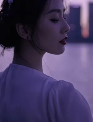 刘诗诗江边夜景大片写真图片_4