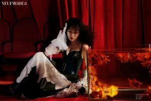 吴谨言复古摩登大片写真图片_2