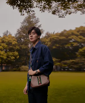 胡一天帅气牛仔外套GUCCI活动图片_6