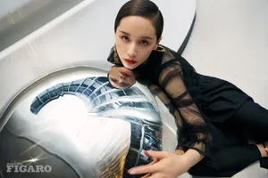 王子文复古背头造型写真图片_2
