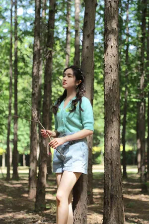 李兰迪温柔双马尾甜美写真图片_1