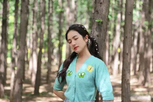 李兰迪温柔双马尾甜美写真图片_3