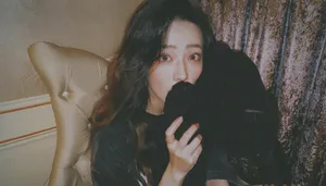 徐璐胶片质感自拍图片