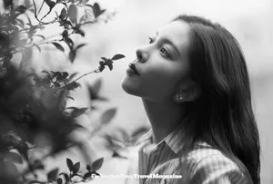 宋妍霏假日风碎花裙写真图片_5