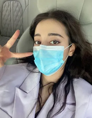 迪丽热巴戴口罩超美自拍照图片_7