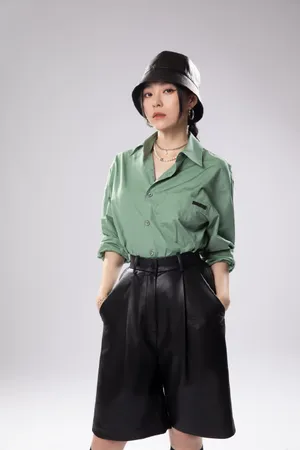 张靓颖中分高马尾写真图片_7