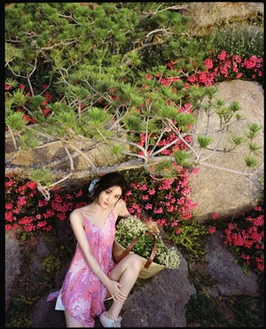 赵丽颖浪漫七夕田园写真图片