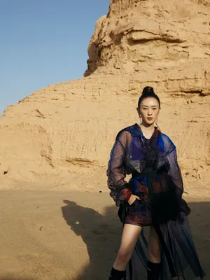童瑶高马尾酷飒写真图片_5