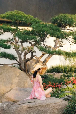 赵丽颖甜蜜七夕粉红吊少女情怀十足写真图片_3