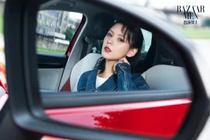 张予曦潇洒酷美车拍大片写真图片第7张
