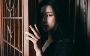 朱珠黑裙性感优雅写真图片_4