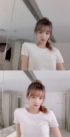 孔雪儿小露蛮腰甜美生活照图片_1