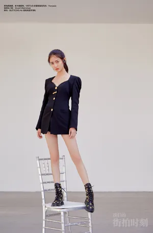 陈钰琪西装裙性感写真图片_2