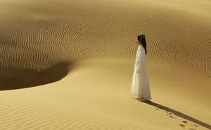 李莎旻子唯美沙漠写真图片_3