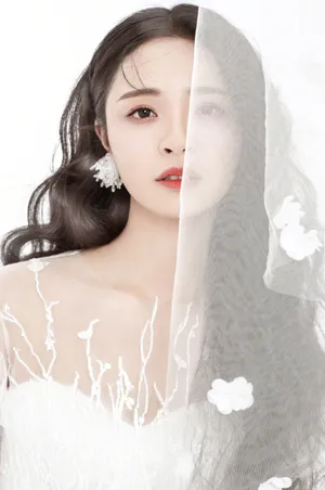 李莎旻子超美白裙写真图片_2