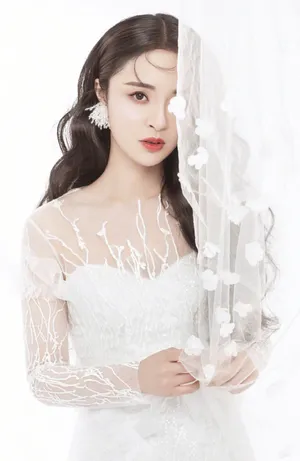 李莎旻子超美白裙写真图片_3