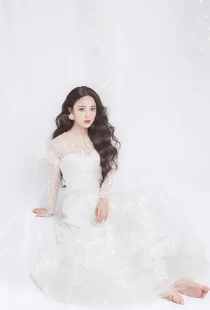 李莎旻子超美白裙写真图片_8