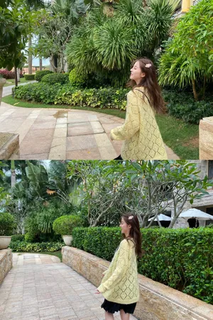 李希萌海边沙滩写真图片_1