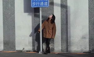 赵小棠冬日温暖街拍照图片_5