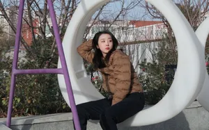 赵小棠冬日温暖街拍照图片_6