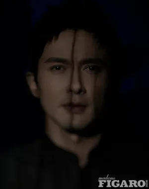 高伟光沉稳帅气黑白写真图片_6