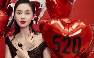 王子文性感红唇写真图片