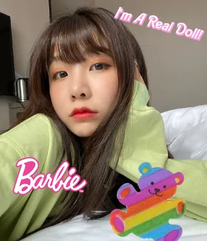 张馨文居家床上清新迷人照片_4