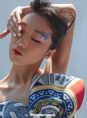 yamy海洋亮片眼妆写真图片