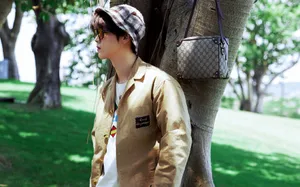 鹿晗微风少年林间写真图片_3