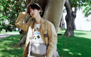 鹿晗微风少年林间写真图片_6