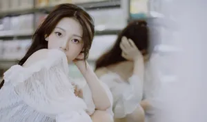 陈瑶白裙甜美写真图片_6