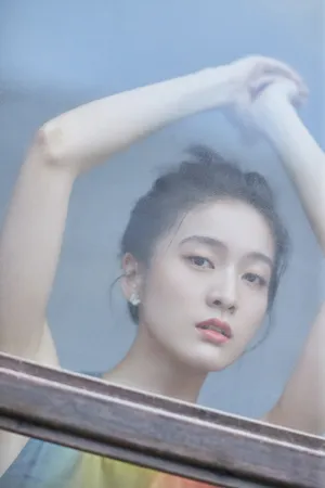 张雪迎彩虹长裙写真图片_4