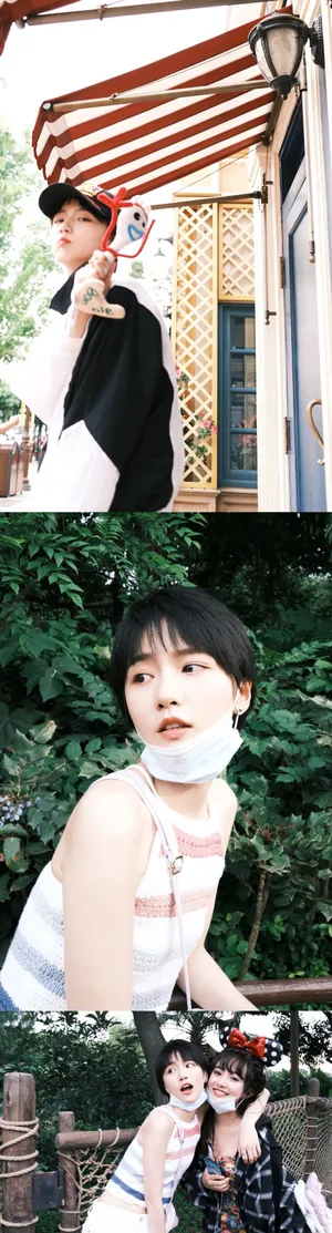 成果迪士尼私服旅拍照图片_3